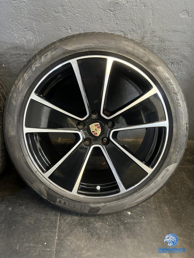 7mm! Originele Porsche Cayenne Coupe 9Y 21 inch zwarte velge, Auto-onderdelen, Gebruikt, -, 285 mm, -