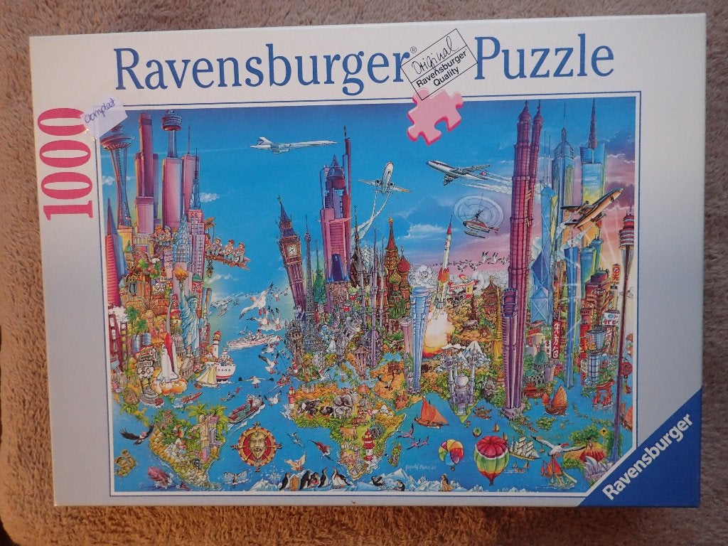 Ravensburger puzzel, 1000 st. Comic World, mooi en moeilijk!, Hobby en Vrije tijd, Denksport en Puzzels, Ophalen of Verzenden