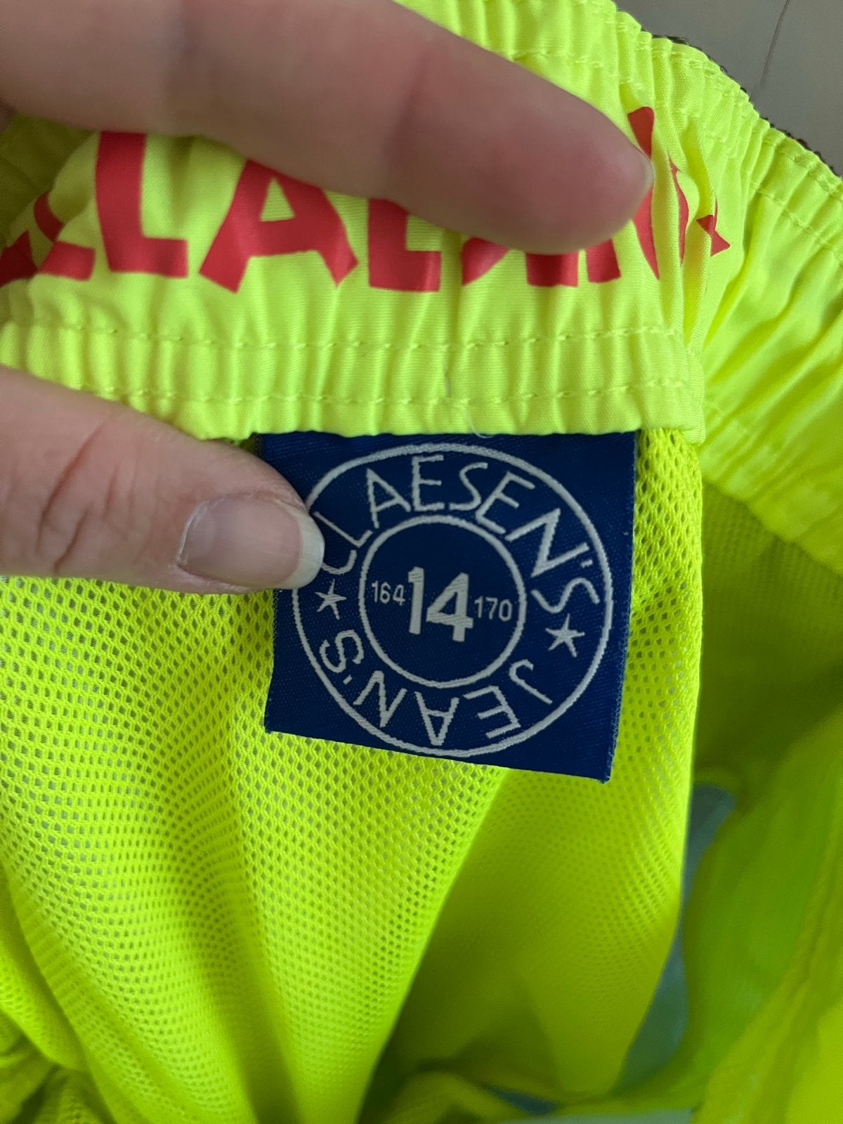 Claessens Zwembroek Maat 164/170 met Leuke Print, Ophalen of Verzenden, Gebruikt, Jongen, Sport- of Zwemkleding