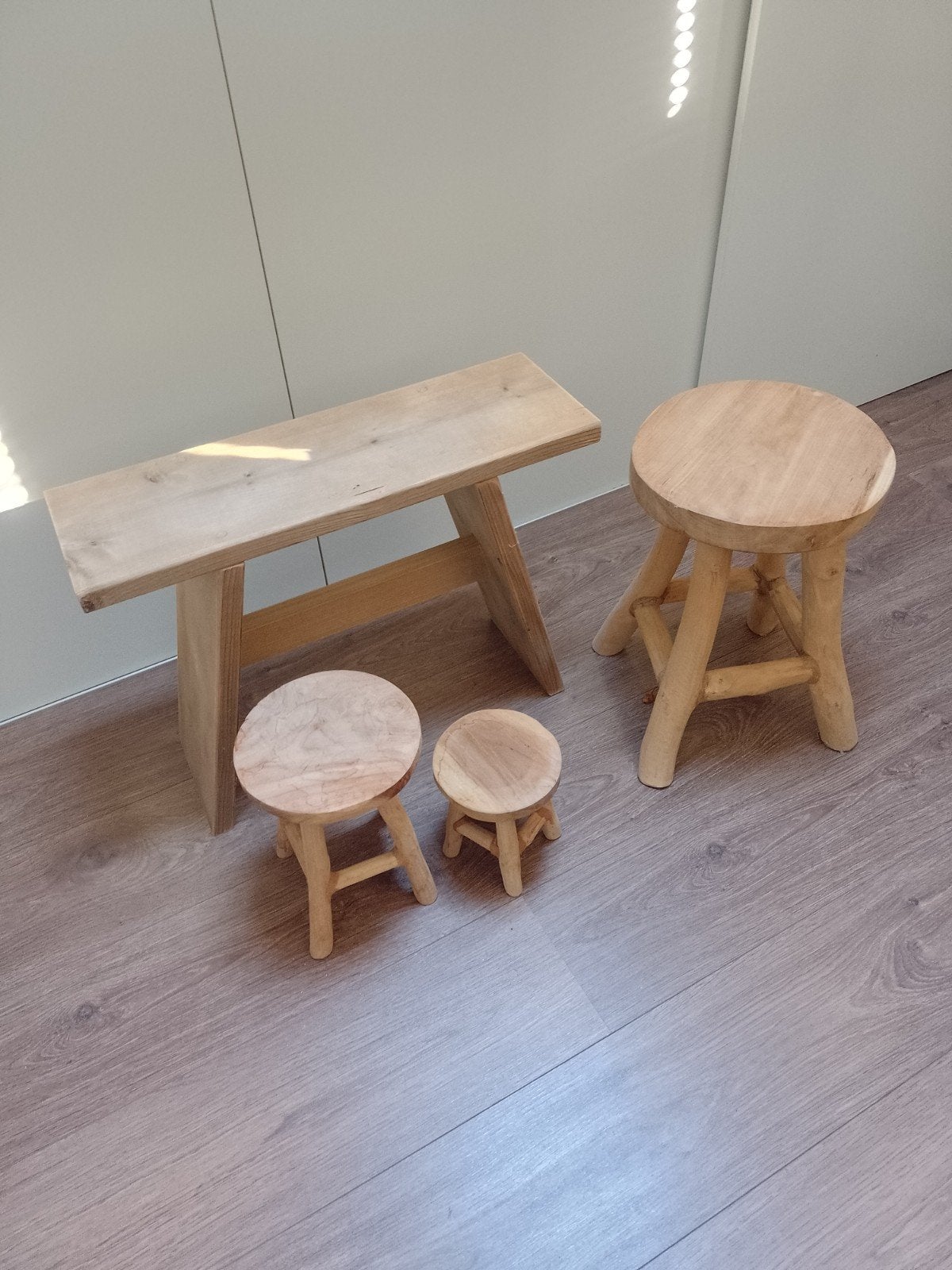 houten krukjes, Ophalen, Hout