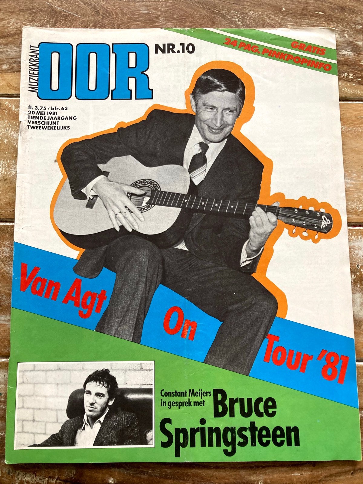 Muziekkrant OOR 1981 BRUCE SPRINGSTEEN The Tubes DAF FOOLS, Ophalen of Verzenden, Zo goed als nieuw, Muziek, Film of Tv