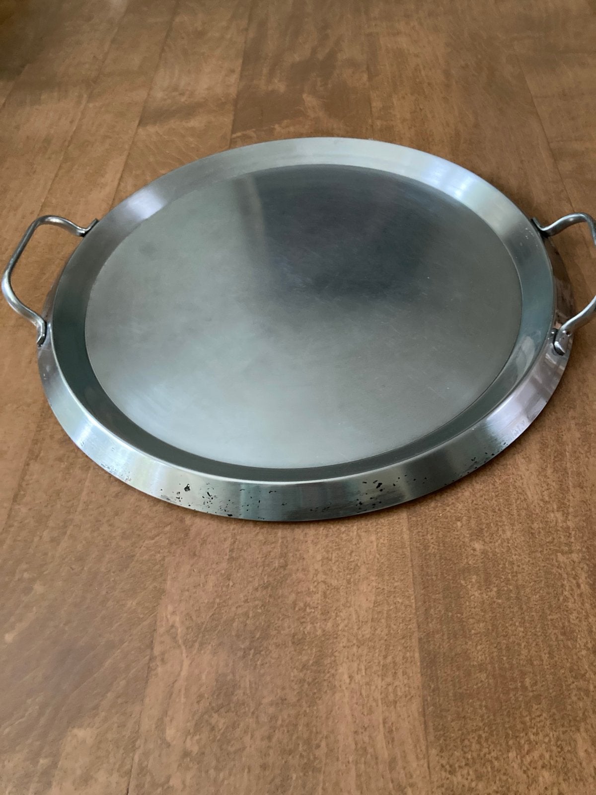 Cuisinart grill pan griddle teppanyaki plaat?, Gebruikt, Overige typen, Ophalen of Verzenden, Rvs