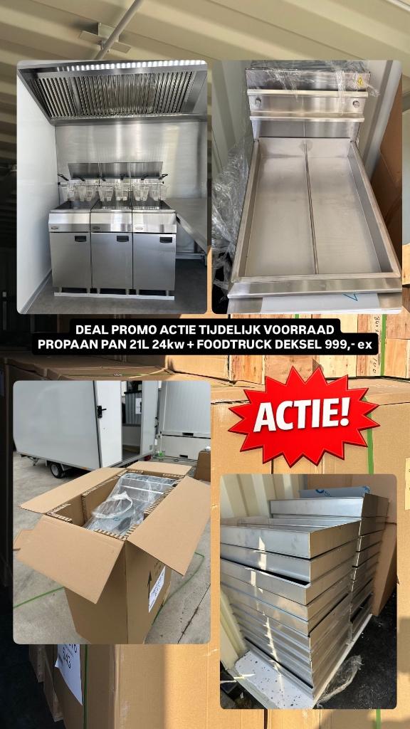 Combisteel frituurpan frietpan + maatwerk deksel PROMO ACTI, 4 liter of meer, Ophalen, Nieuw