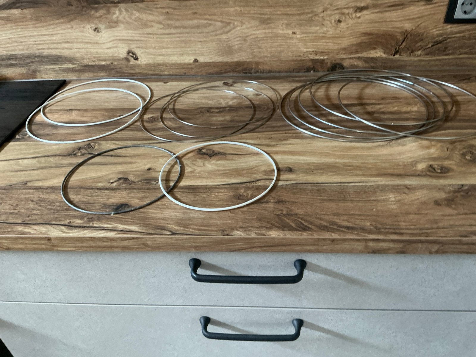 Metalen ringen voor knutselen of decoratie, Hobby en Vrije tijd, Knutselen, Gebruikt, Overige thema's, Meerkleurig, Overige merken