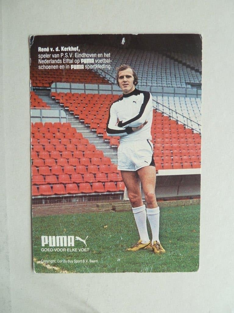 Spelerskaart.  Rene.v.d.Kerkhof   PSV.   PUMA, Ophalen of Verzenden, Zo goed als nieuw, PSV, Spelerskaart