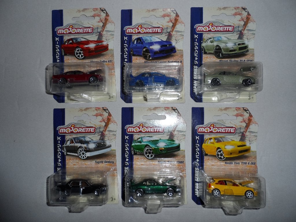 Majorette Japan Series - Set van 6 - 1:64, Ophalen of Verzenden, Nieuw, Auto