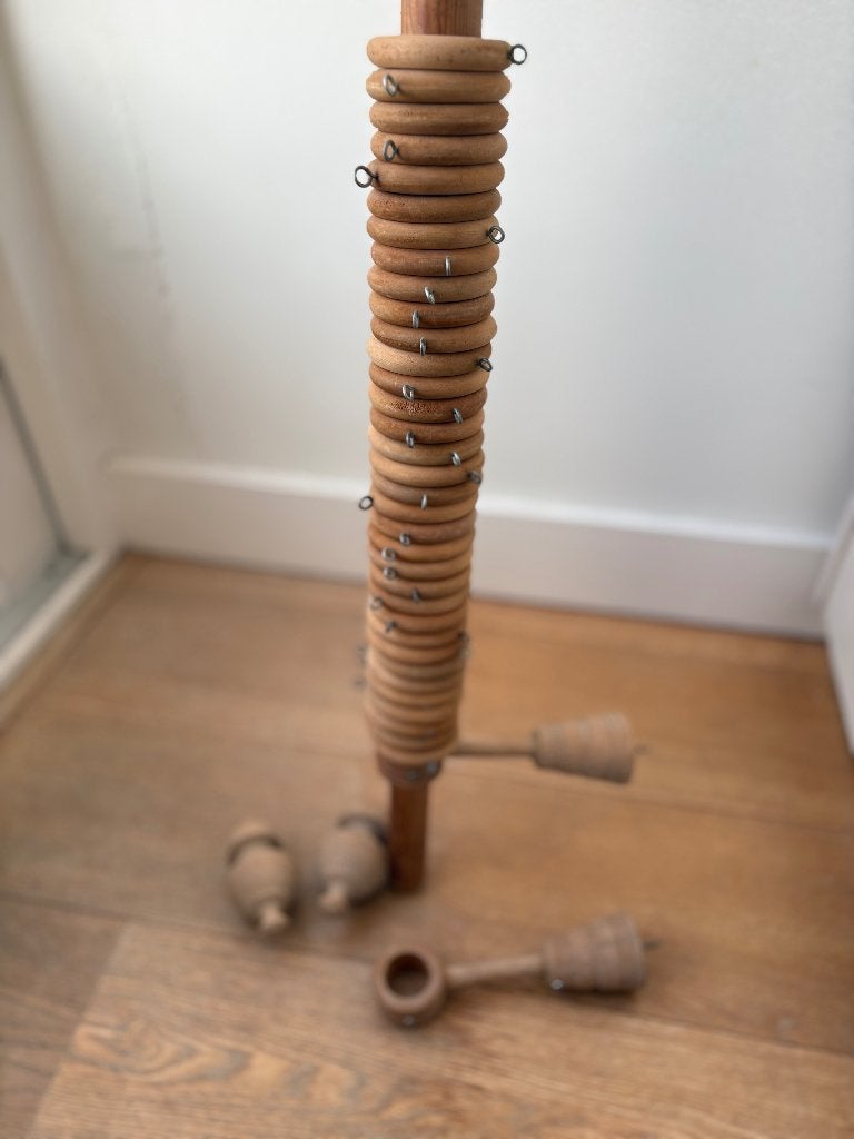 houten gordijnroede met accessoires, 270 cm lang, Ophalen, 200 cm of meer, Minder dan 100 cm