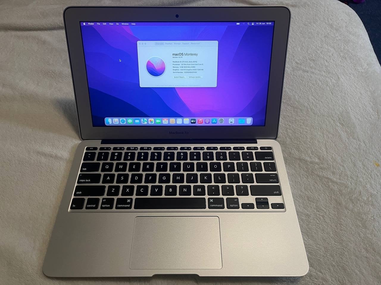 MacBook Air 11" Early 2015 - Te koop, Computers en Software, Apple Macbooks, Gebruikt, Qwerty, Ophalen of Verzenden, 128 GB of minder