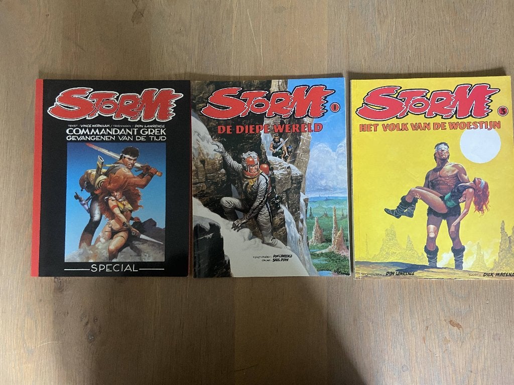 Storm, Gelezen, Ophalen of Verzenden, Don Lawrence, Meerdere stripboeken