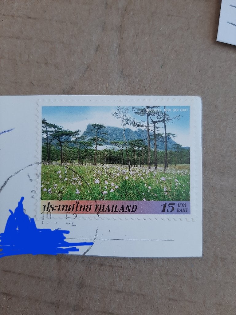 Thailand landschap, Verzenden, Gestempeld, Oost-Azië