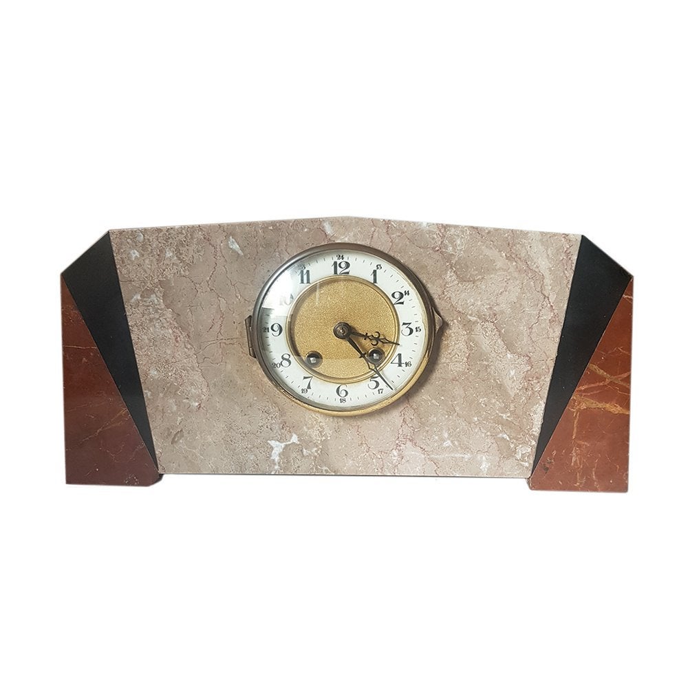 Art Deco marmeren klok, Ophalen