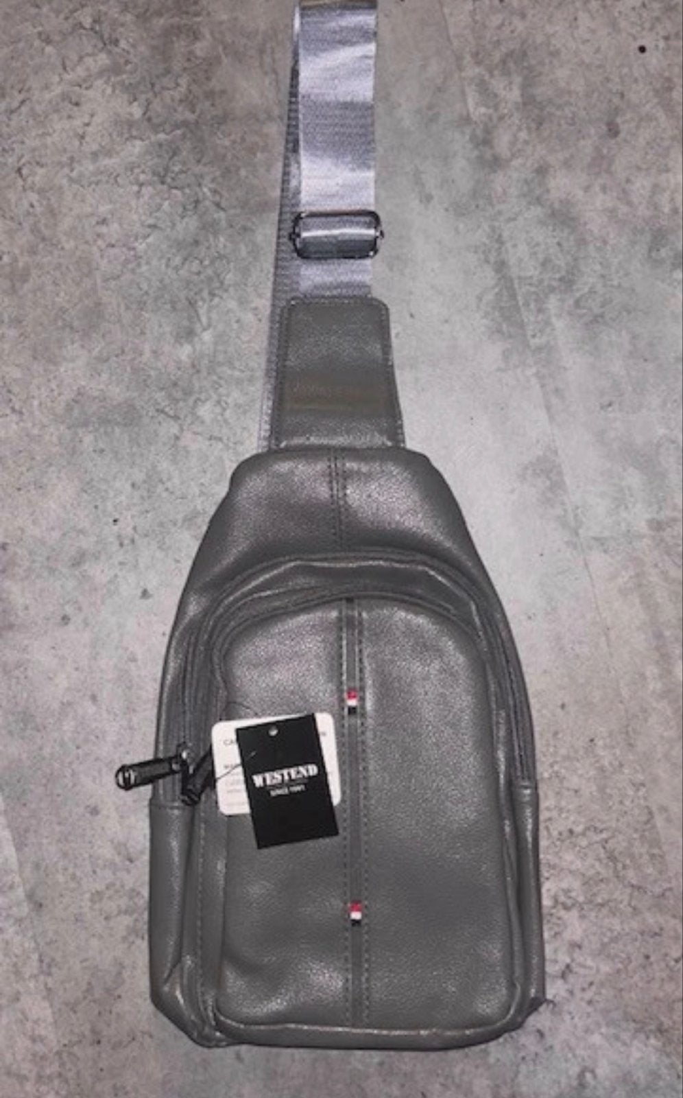 Nieuwe Leren Sling Bag - Echt Leer, Overige merken, Minder dan 30 cm, Nieuw, Ophalen of Verzenden