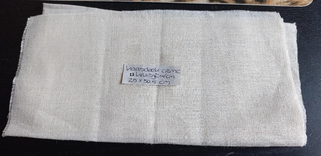 Verschillende stukken kaasdoek (borduurstof) #3, Hobby en Vrije tijd, Ophalen of Verzenden, Nieuw, Onderdeel of Toebehoren
