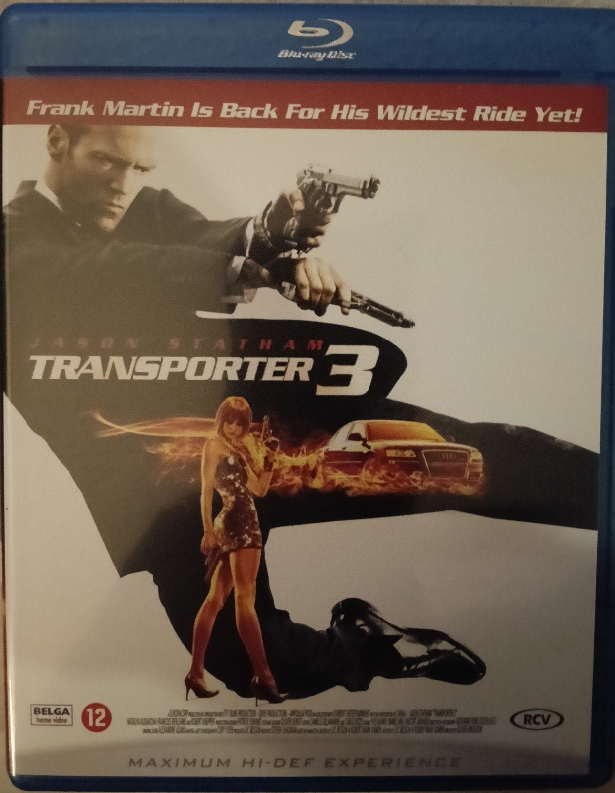 Transporter 3 bluray, Cd's en Dvd's, Blu-ray, Ophalen of Verzenden, Zo goed als nieuw, Horror