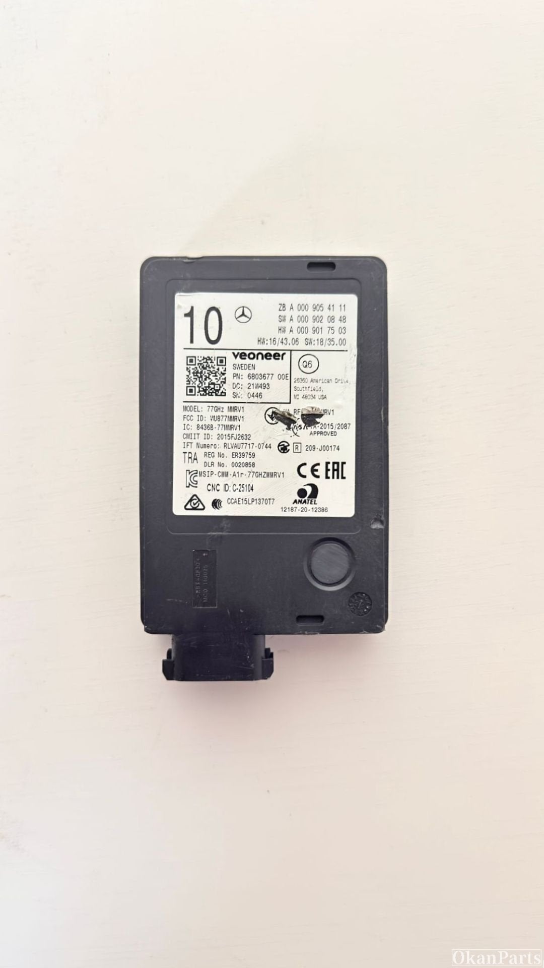 Mercedes-Benz radarsensor A0009054111, Auto-onderdelen, Gebruikt, Mercedes-Benz AG, Mercedes-Benz, Ophalen of Verzenden