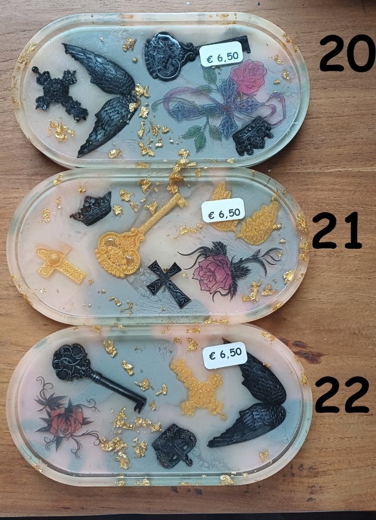 Handgemaakte Jesmonite Dienbladen - Diverse Designs, Ophalen, Kunststof, Serveerplank, Nieuw