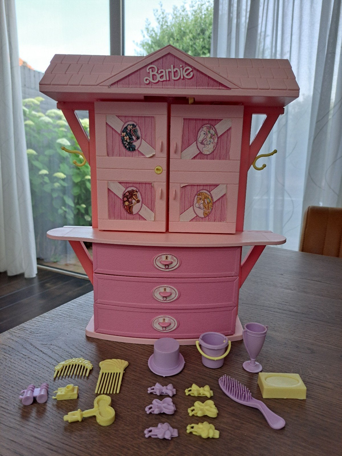 Vintage Barbie 90's Horse Grooming Center, Ophalen of Verzenden, Gebruikt, Accessoires