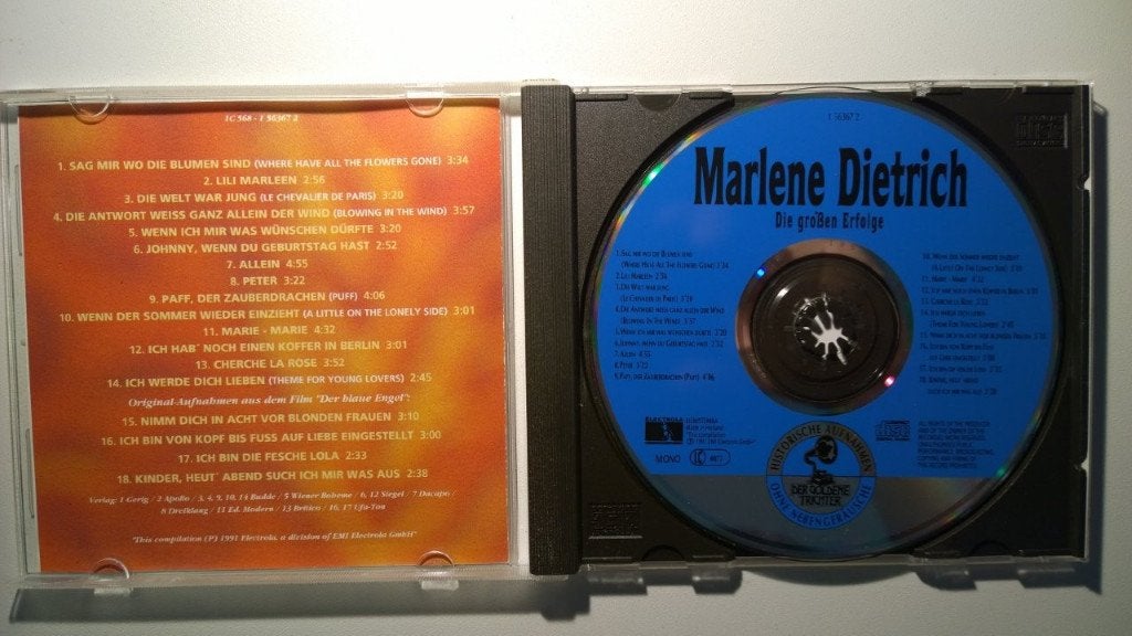 Marlene Dietrich - Die Großen Erfolge, Ophalen of Verzenden, Zo goed als nieuw