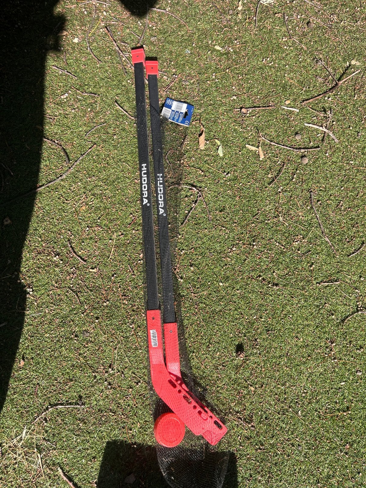 Hudora Floorball Sticks Set met Puck, Ophalen, Gebruikt