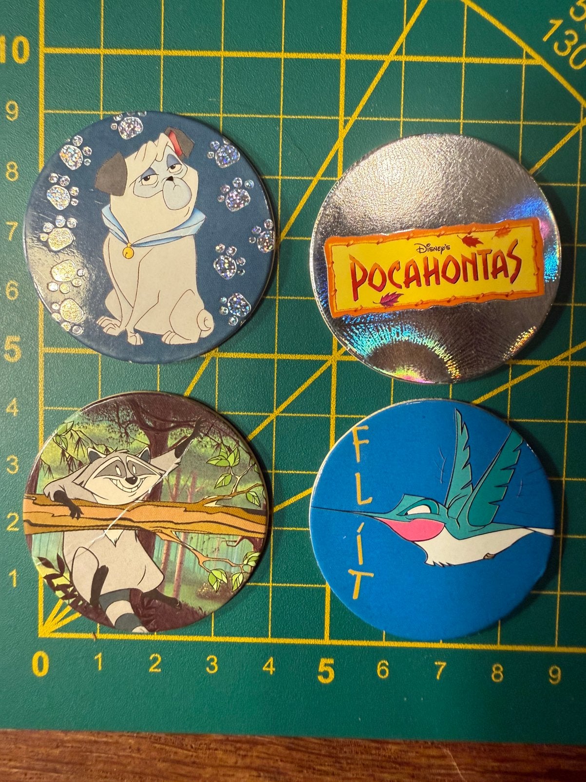 2x Original Vintage Pocahontas Flippo’s incl Silver Disco, Ophalen of Verzenden, Losse flippo's