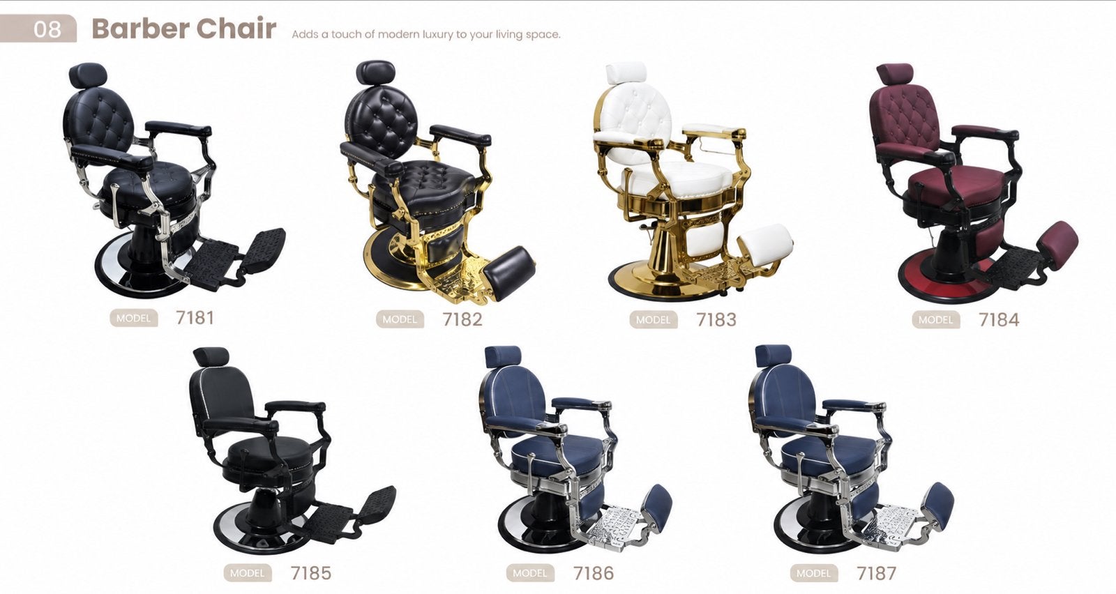 Professionele Kappersstoelen - Diverse Modellen & Kleuren, Huis en Inrichting, Overige kleuren, Nieuw, Leer, Ophalen of Verzenden