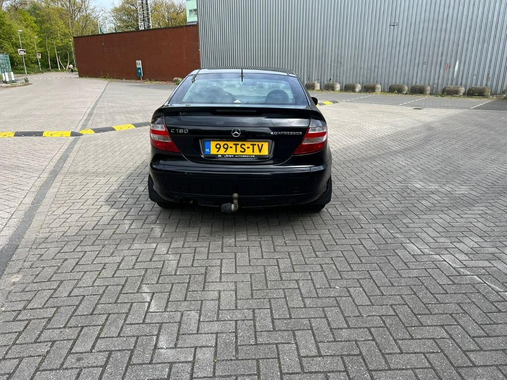 Mercedes-Benz C-Klasse 1.8 C180 Kompr Sportcoupe 2007 Zwart, Auto's, Mercedes-Benz, 13 km/l, 4 stoelen, 1796 cc, Zwart