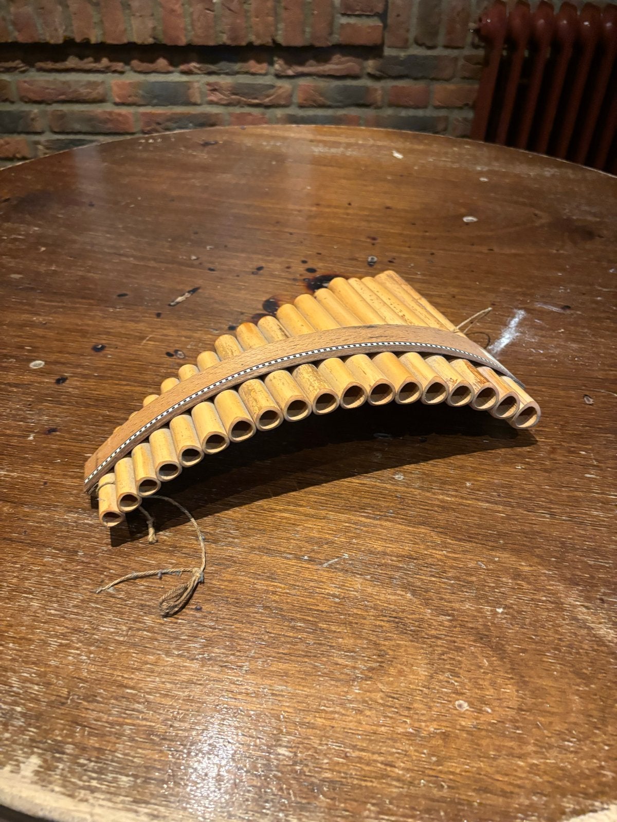 Vintage Panfluit - Houten Blaasinstrument, Muziek en Instrumenten, Blaasinstrumenten | Overige, Ophalen, Gebruikt, Houtblazer