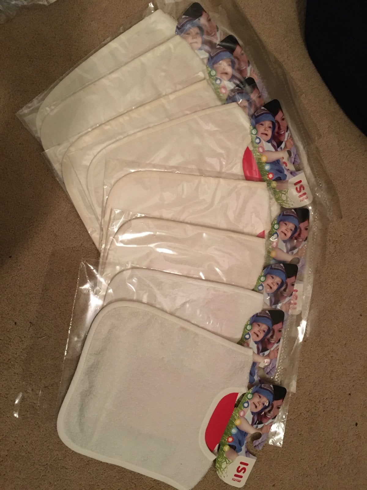 Nieuwe ISI Mini slabbetjes - 100% katoen, Ophalen of Verzenden, Nieuw