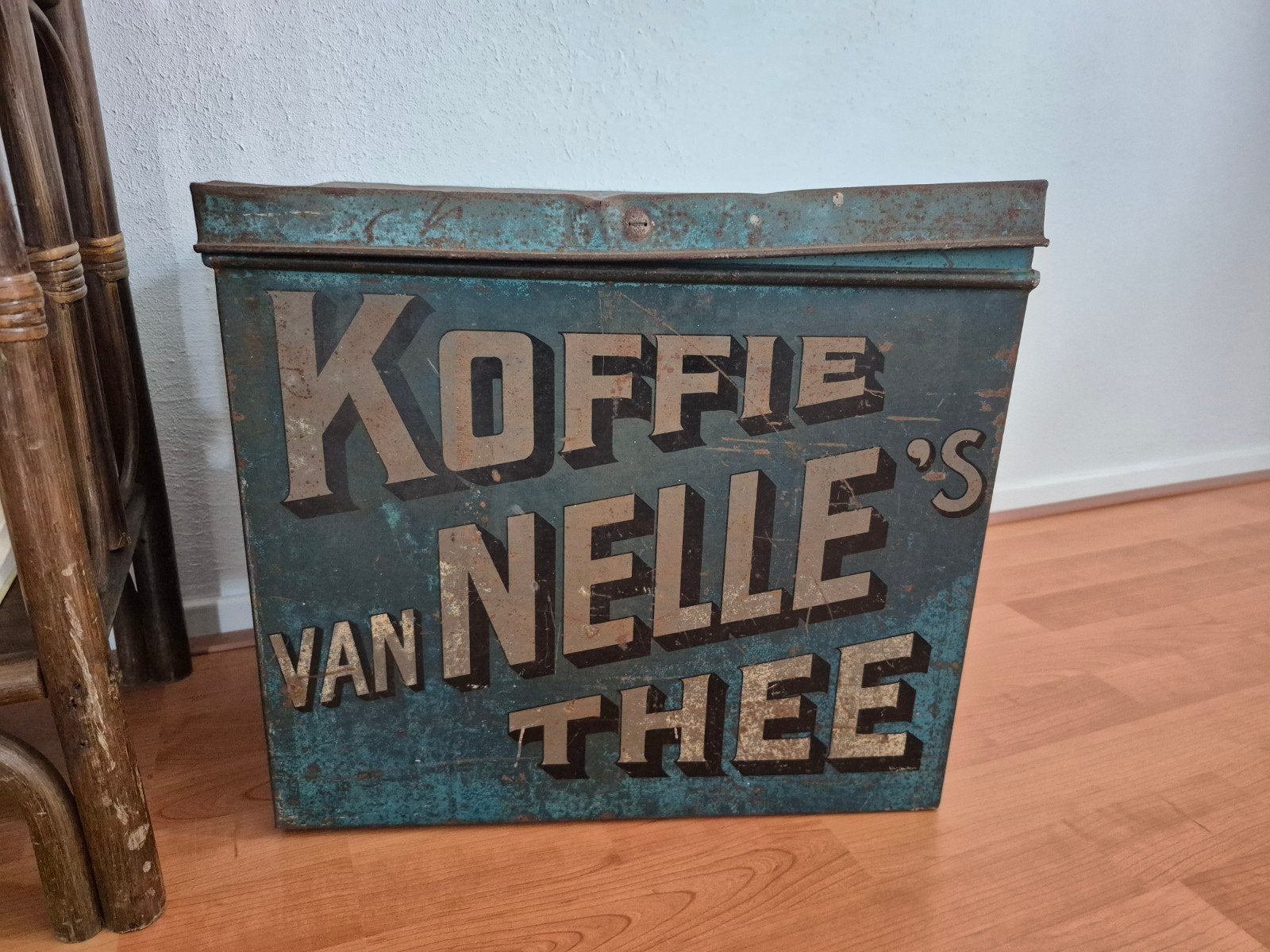 Vintage Van Nelle's Koffie en Thee Blik, Ophalen