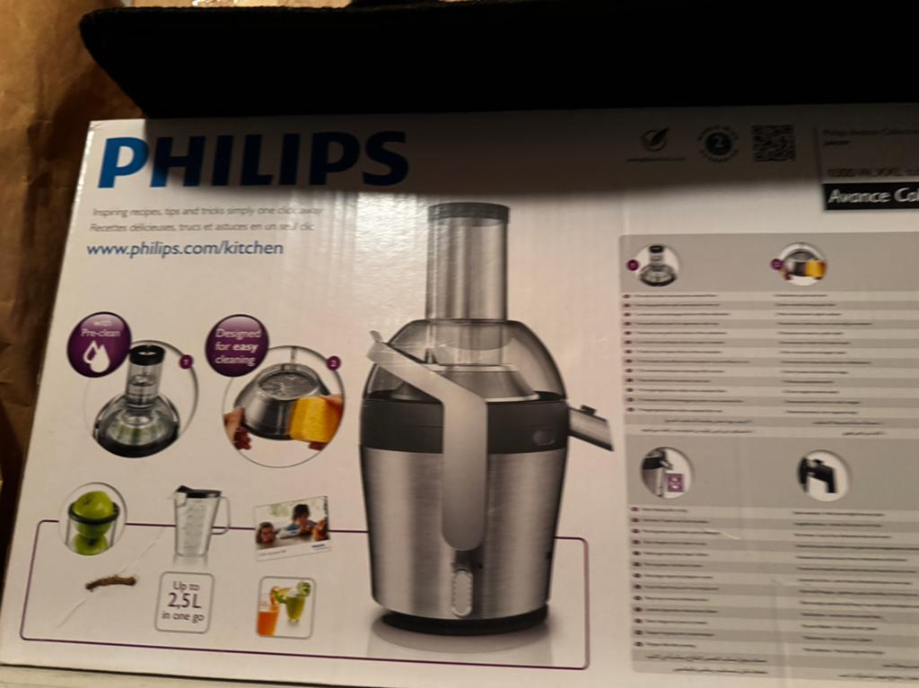 Philips juicer, Witgoed en Apparatuur, Juicers, Ophalen, Nieuw
