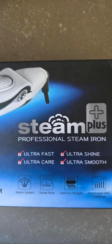 Steamplus Professionele Stoom Stijltang - Nieuw, Ophalen of Verzenden, Nieuw, Krultang of Stijltang
