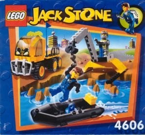 Lego 4606 jack stone aqua res-q transportonderdeel., Kinderen en Baby's, Speelgoed | Duplo en Lego, Gebruikt, Overige thema's
