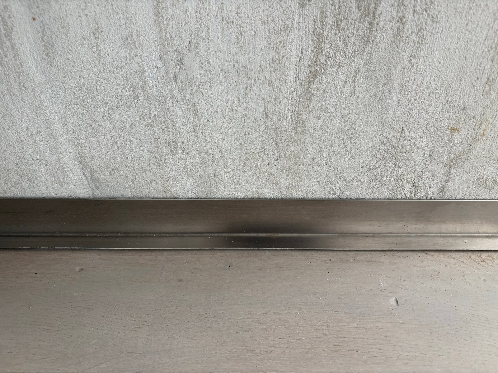 Metalen RVS plint strip/profiel, Ophalen, Gebruikt