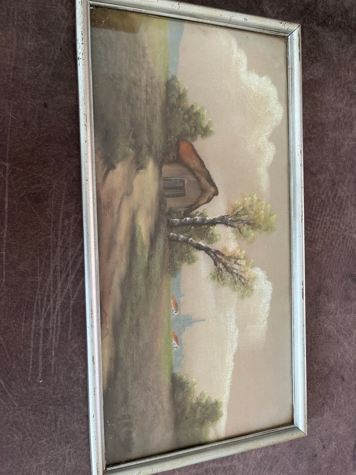 Oud Hollands Landschap Schilderij - Pastel, Antiek en Kunst, Oud hollands, Landschap, Papier, Pastel