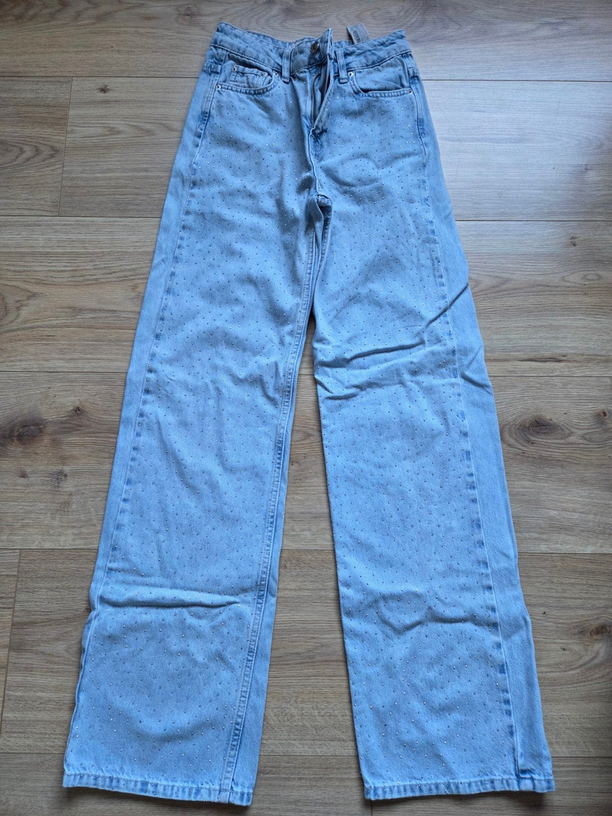 Spijkerbroek Stradivarius, maat 34, Blauw, Ophalen of Verzenden, Zo goed als nieuw, W27 (confectie 34) of kleiner