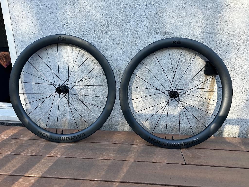 Hollowgram R-S 50 Disc carbon wheelset - like new, Fietsen en Brommers, Fietsonderdelen, Zo goed als nieuw, Hollowgram, Racefiets