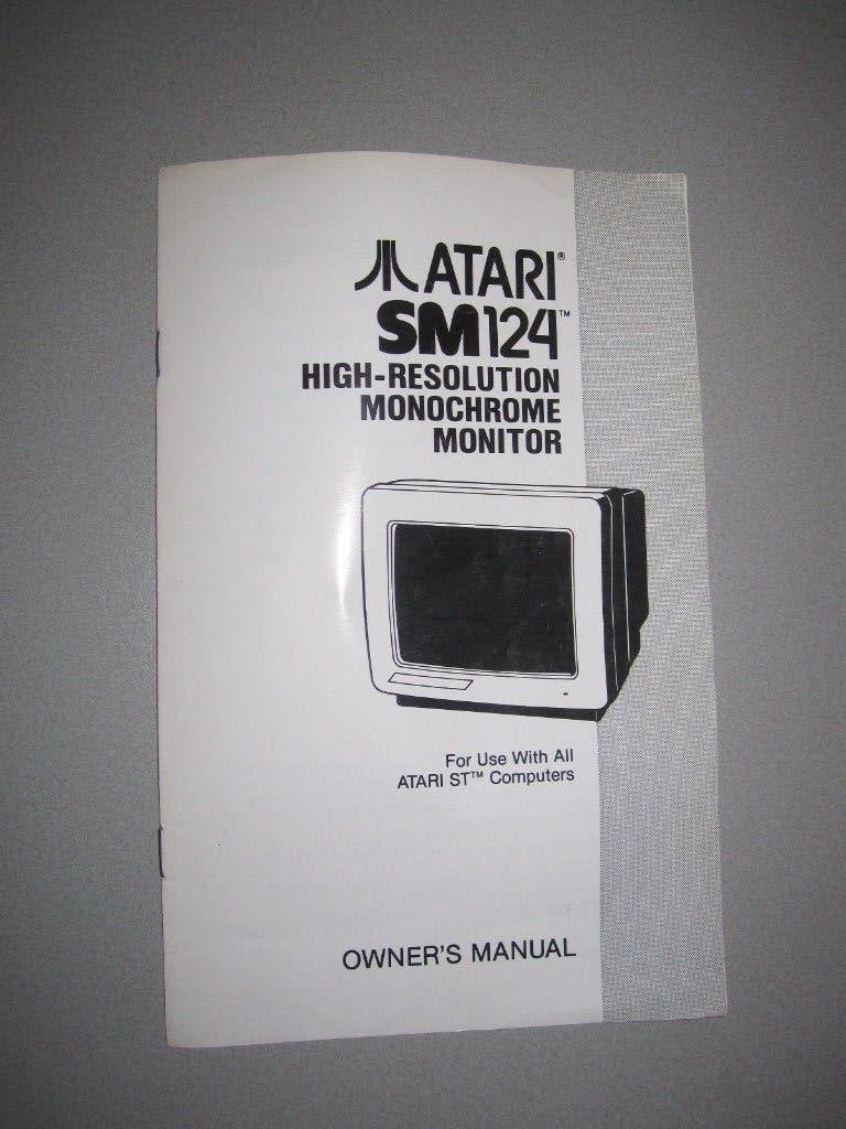 Atari SM124 Owner's manual voor de Atari ST, Ophalen of Verzenden, Atari