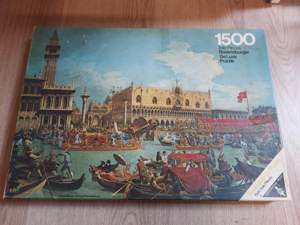 Venedie met dogenpaleis puzzel 1500 stukjes, Hobby en Vrije tijd, Ophalen of Verzenden, 500 t/m 1500 stukjes