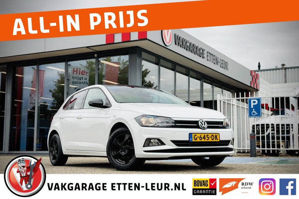 Volkswagen Polo 1.0 Comfortline | AIRCO | CRUISE | BLUETOOTH, Auto's, Stof, Euro 6, Start-stop-systeem, Wit