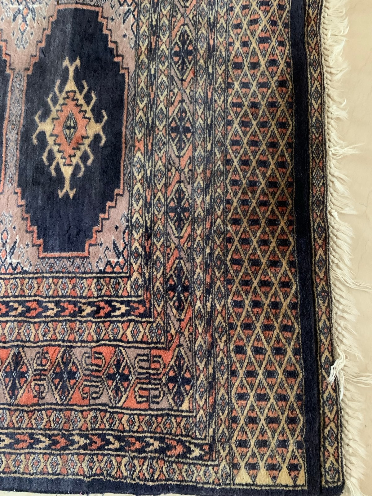 Vintage Perzisch tapijt - Handgeknoopt loper., Huis en Inrichting, Stoffering | Tapijten en Kleden, Ophalen, Gebruikt, Oosters traditioneel