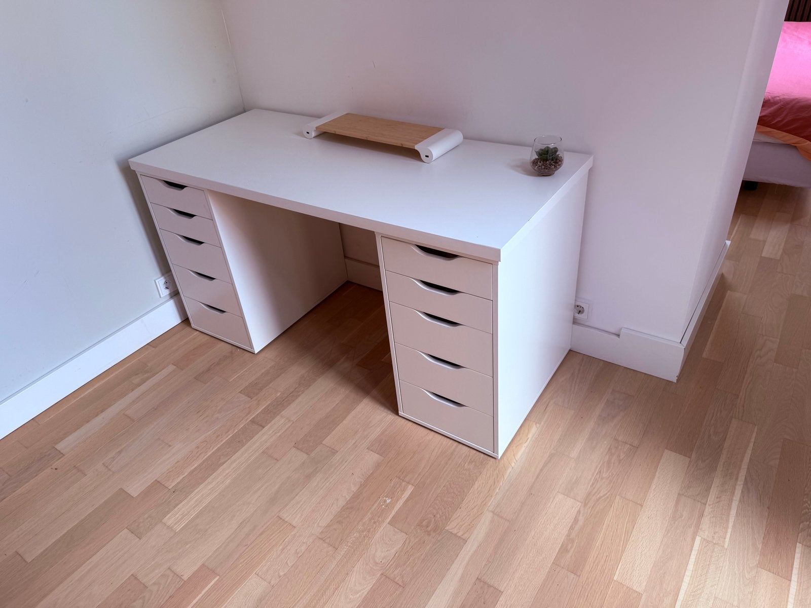 Lagkapten/alex IKEA bureau, Huis en Inrichting, Bureaus, Ophalen, Zo goed als nieuw, IKEA, 140 cm