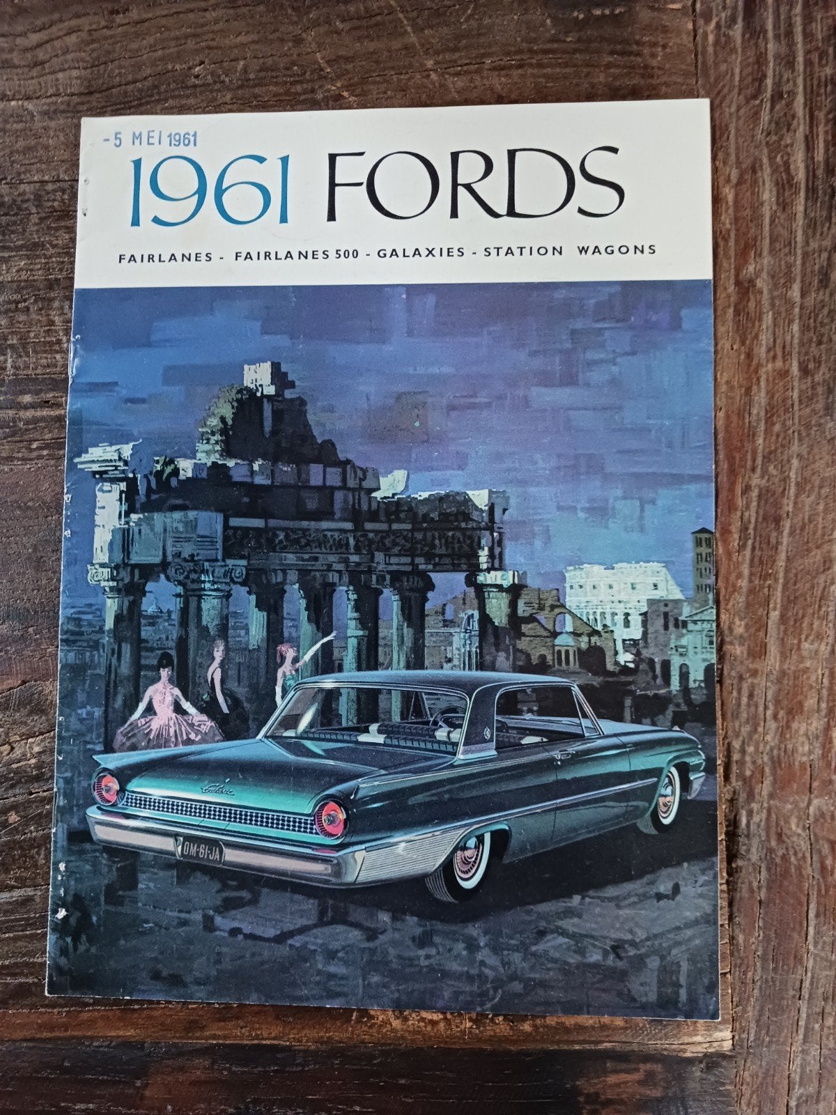 Ford USA folder 1961 (Nederlands!), Ophalen of Verzenden, Gelezen, Ford