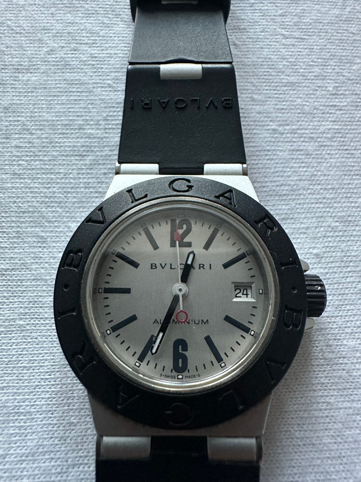 Bvlgari Aluminium AL29TA horloge dames, Sieraden, Tassen en Uiterlijk, Overige merken, Overige materialen, Polshorloge, Kunststof