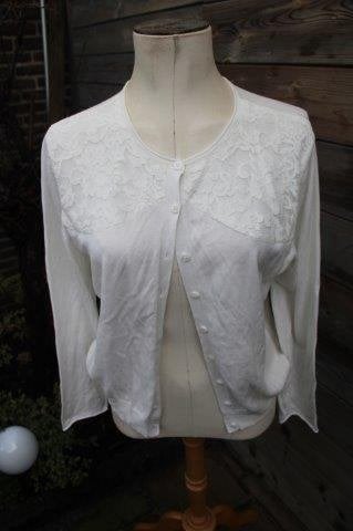 Vest ecru kant Purdey Sey Studio mt XXL Vaste prijs OPRUIMIN, Sey Studio, Beige, Maat 46/48 (XL) of groter, Ophalen of Verzenden