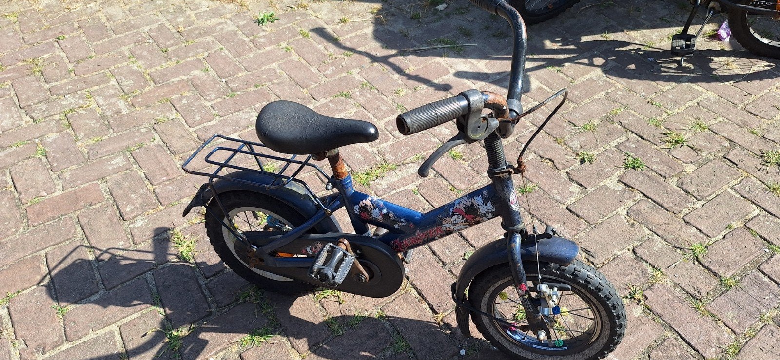 loeki fiets 12.5 inch met zijwieltjes, Fietsen en Brommers, Minibikes, Midibikes en Pitbikes, Ophalen, Gebruikt, Overige typen