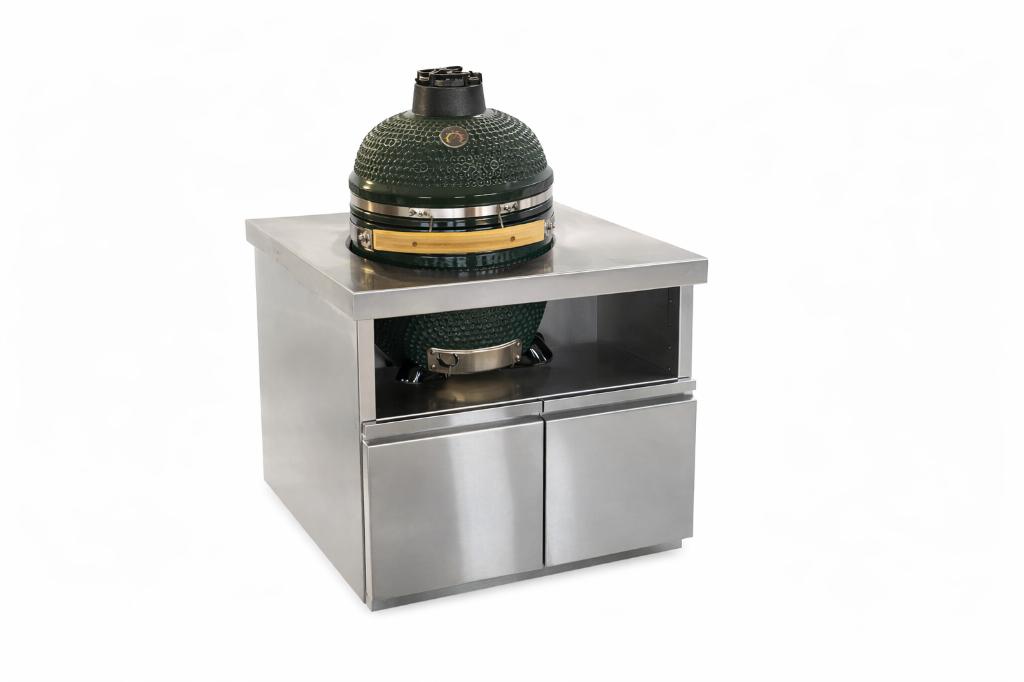 18"kamado inclusief hoogwaardig RVS meubel, Tuin en Terras, Houtskoolbarbecues, Ophalen, Nieuw, Geen merk