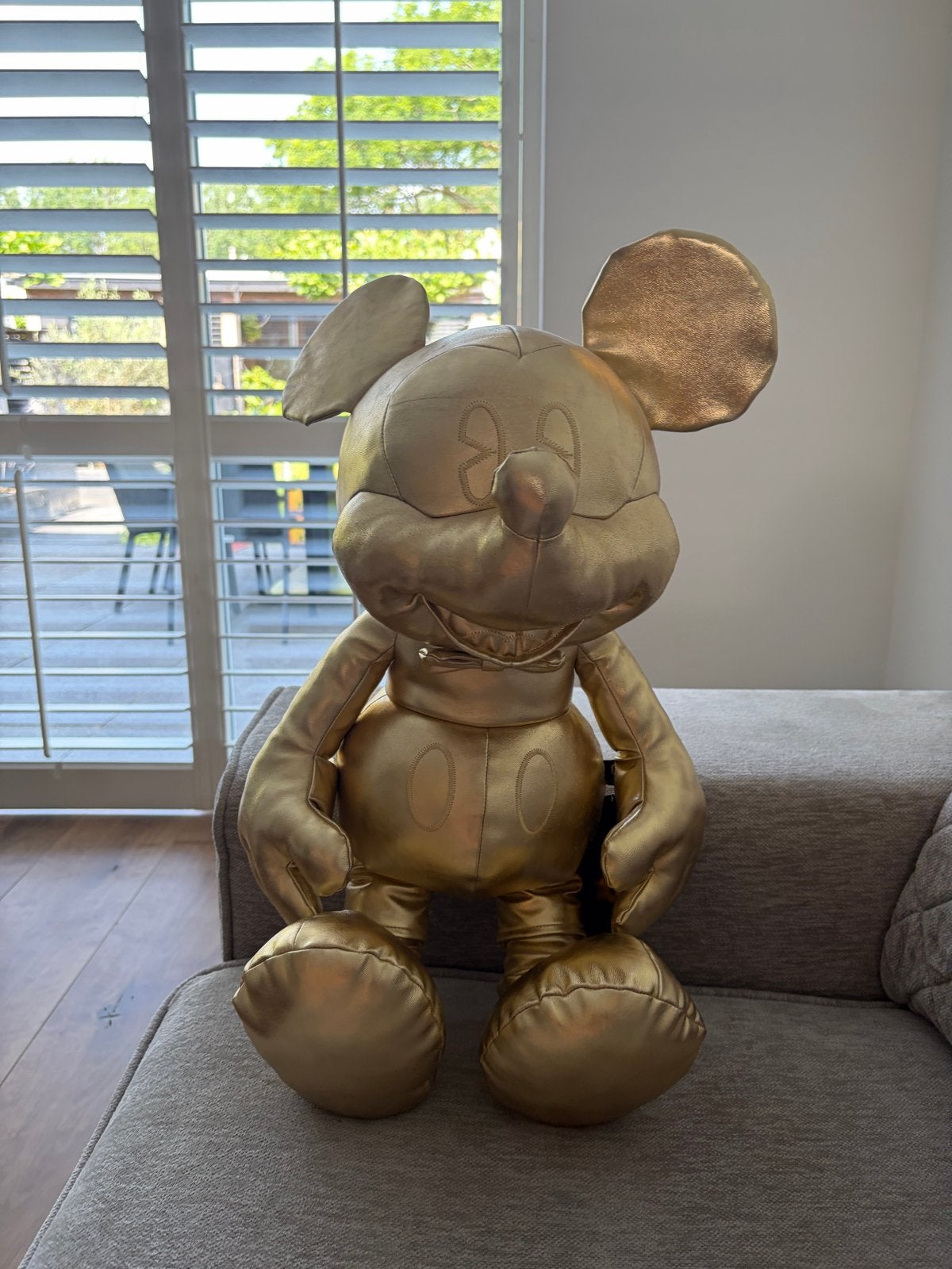Gouden Golden Mickey Mouse Knuffel - 90 Years Jaar Magie, Ophalen of Verzenden, Mickey Mouse, Zo goed als nieuw, Knuffel