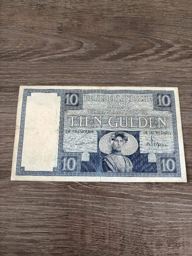 Biljet 10 gulden Zeeuws Meisje, 1930, Postzegels en Munten, Bankbiljetten | Nederland, Ophalen of Verzenden, 10 gulden