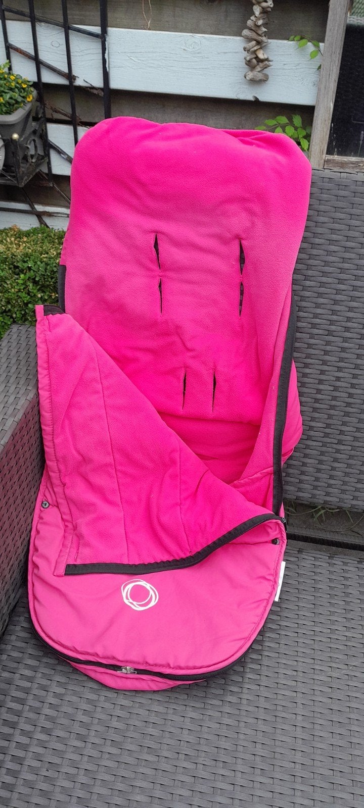 Bugaboo warme voetenzak roze 30,00€ + extra inlegzitje, Kinderen en Baby's, Ophalen of Verzenden, Zo goed als nieuw, Bugaboo