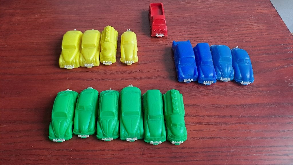 vintage plastic auto's, Verzamelen, Ophalen of Verzenden, Gebruikt